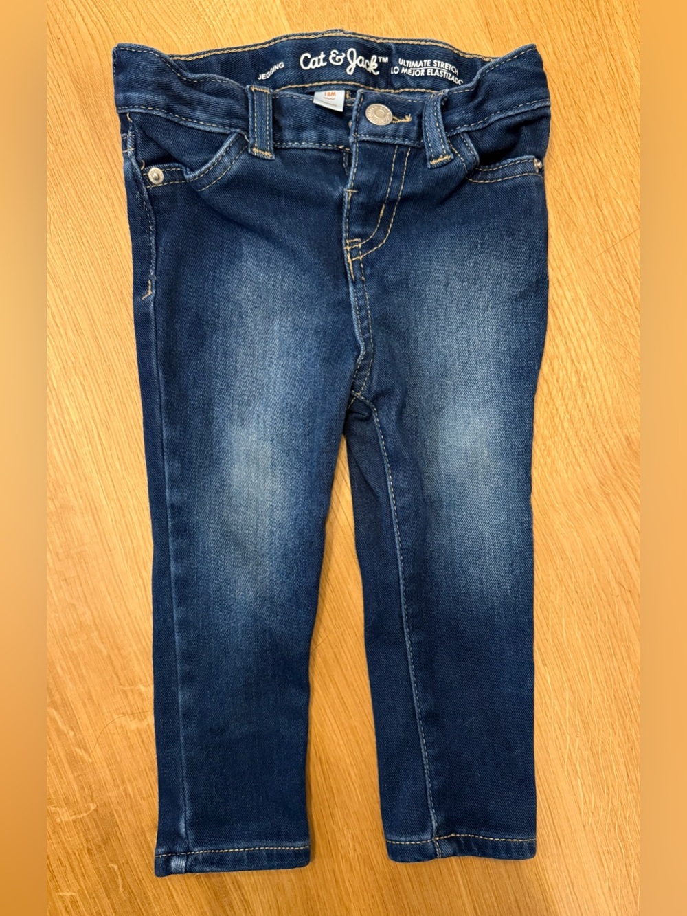 Cat & Jack Dark Blue Stretch Jeggings Adjustable Waist